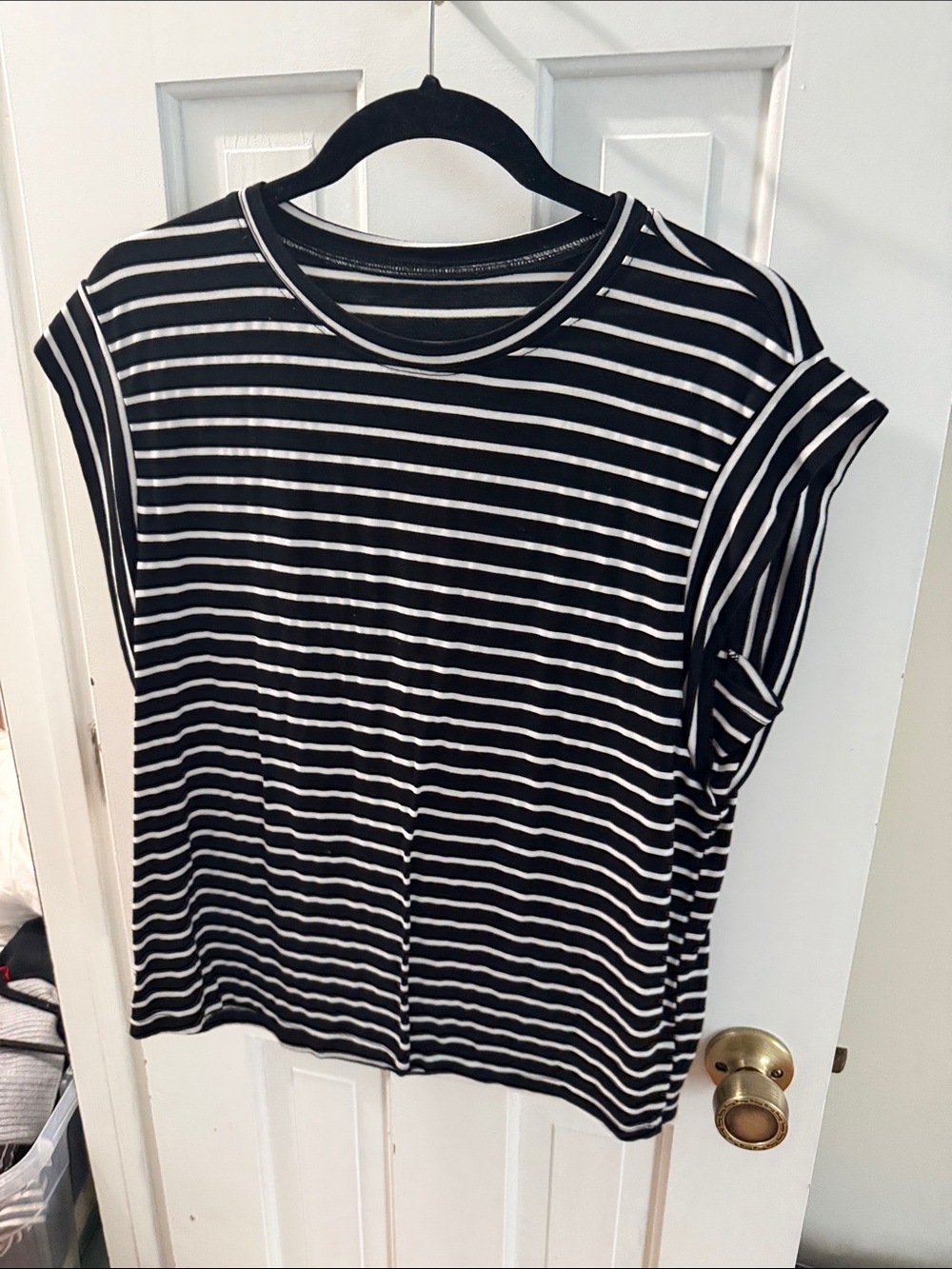Black & White Striped Women's Tee